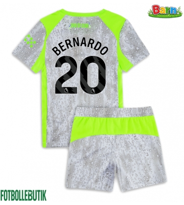 Manchester City Bernardo Silva #20 Tredjeställ Barn 2025-26 Kortärmad (+ Korta byxor)